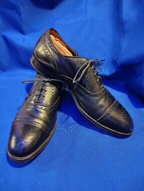 Alden 909 Black Calf Medallion Tip Oxfords – Men’s 12 AA/B